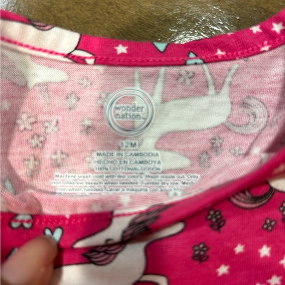 Infant Girls Unicorn Long Sleeve Dress size 12 months NWT. - Picture 2 of 3